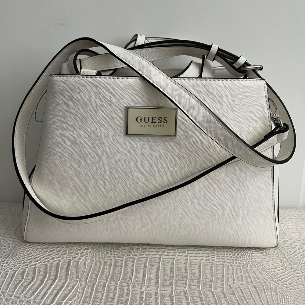 Guess White Cross Body Bag